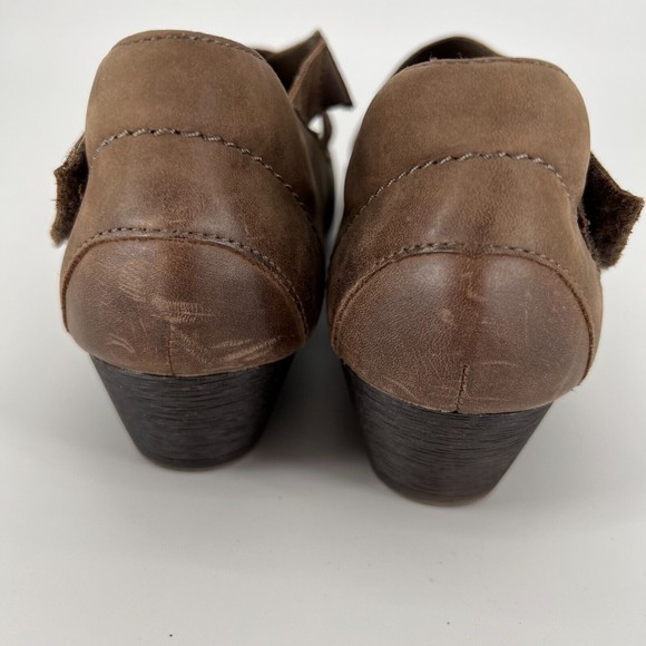 Rockport Cobb Hill Janet Cross-Strap Mary Jane Leather Comfort Wedge Size 9 - Picture 7 of 11